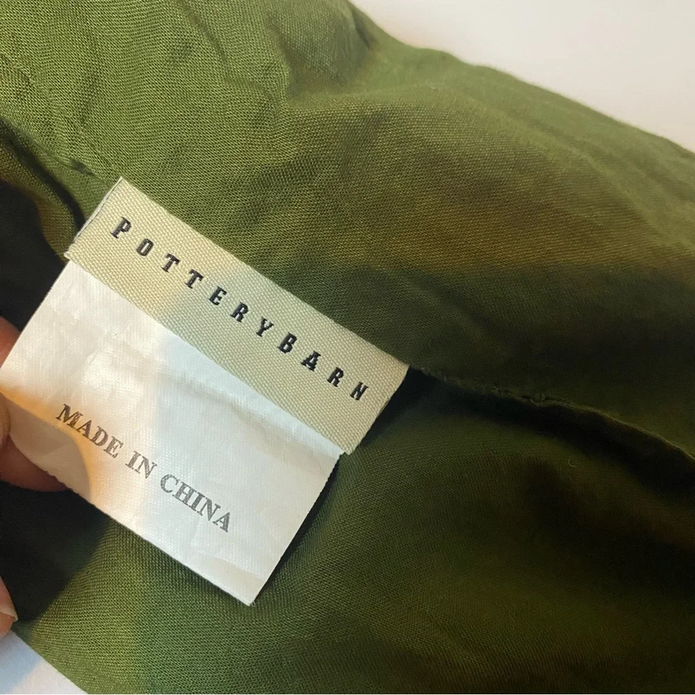 Pottery Barn Christmas Velvet Wine Bags Lot of 2 Red Green Jingle Bells Holiday